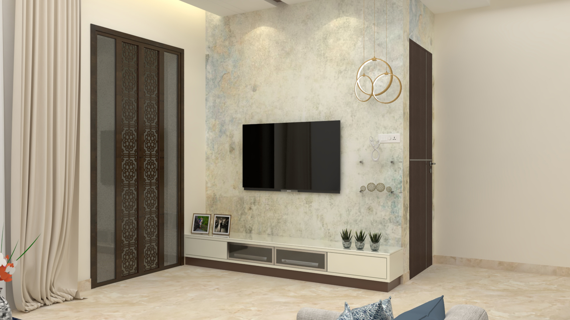 TV Unit Design - Domineer interior studio